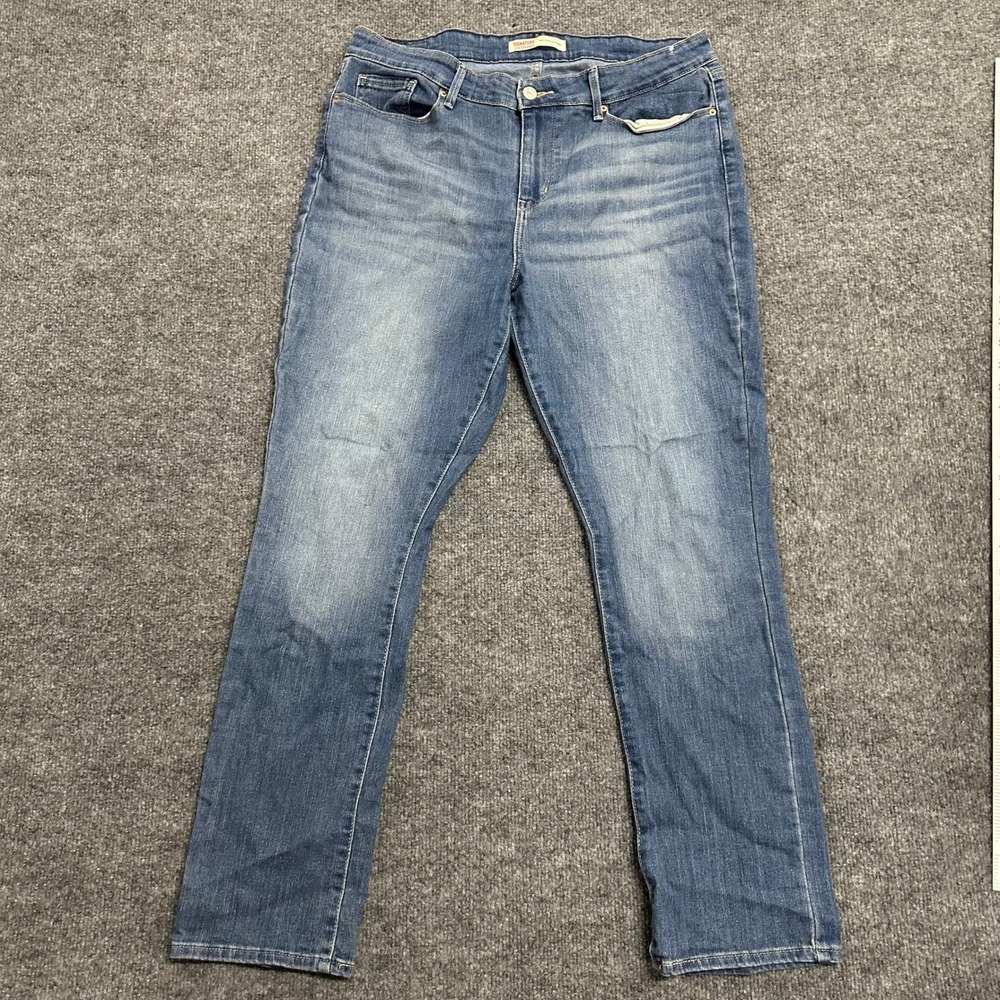 Signature by Levi Strauss Jeans Womens Size 14S Blue Mid-Rise Straight Casual